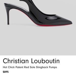 Louboutin Red Bottom Sling Pumps